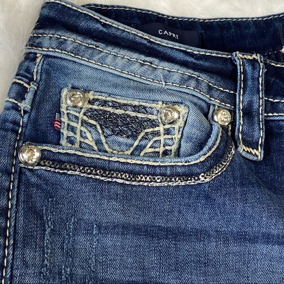 Vigoss Jeans Heritage Embellished Capri Rhinestone - Picture 10 of 10